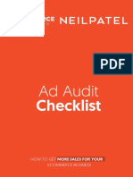 Ad Audit Checklist: Ecommerce Business How To Get More Sales For Your