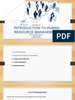 Introduction To Human Resource Management: Session 11