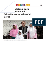 Dilarang Didatangi Pada Jumat Dan Sabtu, Ini 7 Fakta Kampung 'Albino' Di Garut