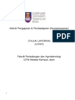 Format Laporan Keusahawanan Uitm