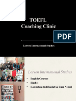 Materi TOEFL Coaching