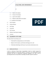 Unit 4 Job Analysis and Job Design: Structure