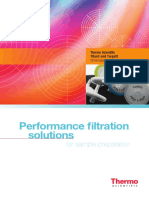 Performance Filtration Solutions: For Sample Preparation