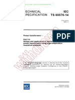 Technical Specification: IEC TS 60076-14