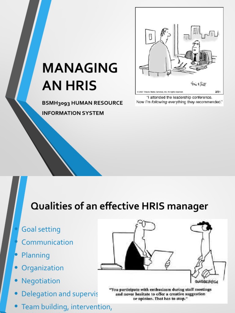 Managing An Hris: Bsmh3093 Human Resource Information System | PDF ...