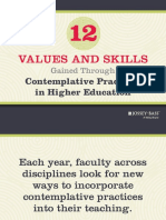 12 values and skills contemplative highered education