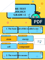 Pretest Biology