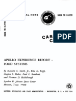 Apollo Experience Report Food Systems