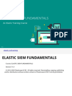 Elastic Siem Fundamentals: An Elastic Training Course