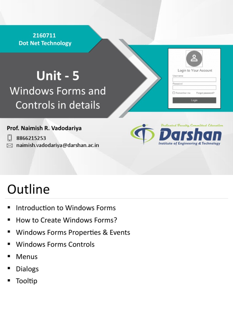 Windows Forms and Controls Overview | PDF | Menu (Computing) | Button ...