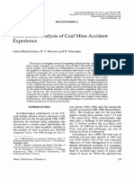 Time Series Analysis of Coal Mine Accident Experience