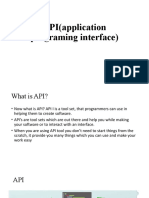 API (Application Programing Interface)