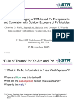 Accelerated UV-Aging of EVA-based PV Encapsulants and Correlation With Outdoor Exposure of PV Modules