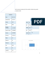 (A) by Using Excel, Display The Summary Statistics For This Variable. Include Inter Quartile