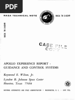 Apollo Experience Report Guidance and Control Systems