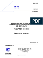 NA 455 - EN 933-8 1999 Evaluation de Fines Equivalent de Sable PDF