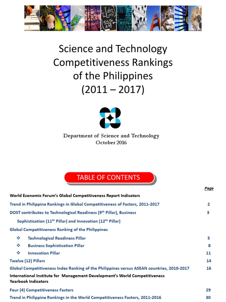 Philippine Science & Tech Competitiveness 2011-2017 | PDF | Internet ...