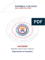 Chemistry B.SC Final Year Lab Manual - 1 PDF