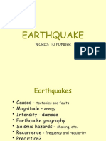 Earthquake: Words To Fonder