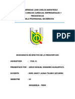 monografia de efectos de la prescripcion cas. N 634-2013