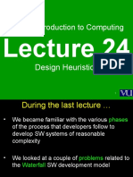 CS101 Introduction To Computing: Design Heuristics
