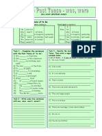 Forming The Past Tense of To Be.: Affirmative and Negative Sentence Interrogative Sentence