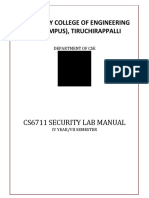 CS6711 Security Lab Manual
