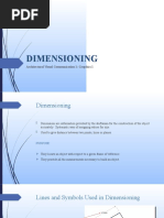 Dimensioning: Architectural Visual Communication 1: Graphics 1