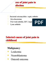 Bacterial Osteomyelitis Septic Arthritis Mycobacterium Post Viral (Rubella, EBV, Hepatitis B Etc) Lyme Arthritis