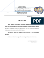 Certification: Schools Division Office I Pangasinan