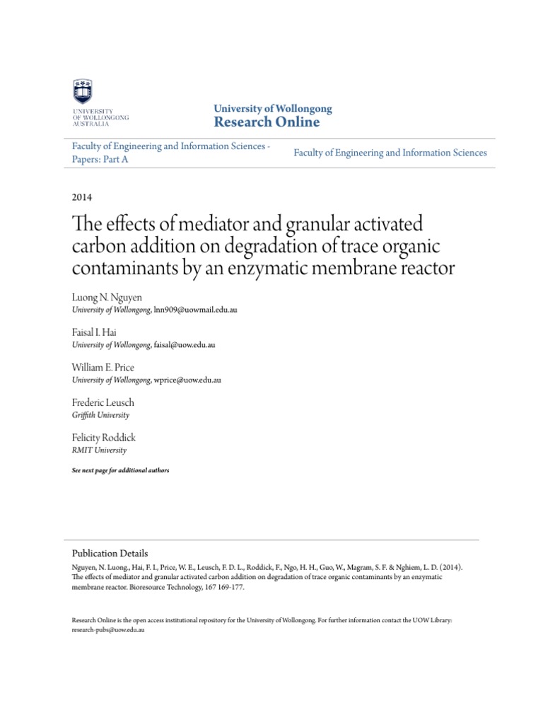 The Effects of Mediator and Granular Activated Carbon Addition On PDF ...