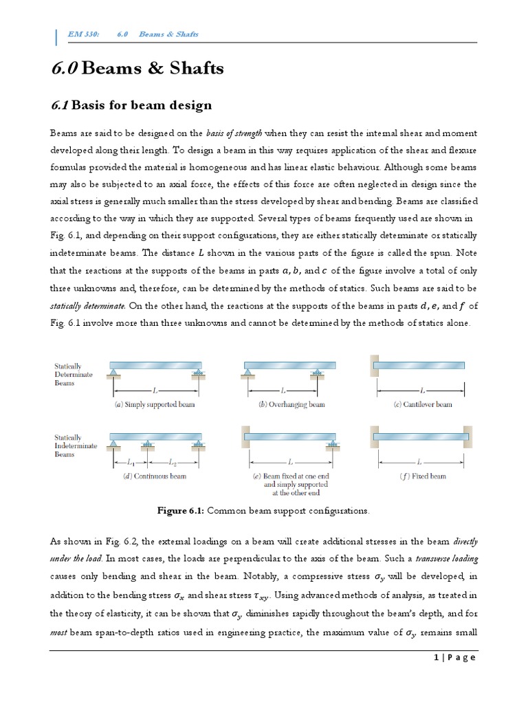 Beam Design Principles and Analysis | PDF | Bending | Beam (Structure)