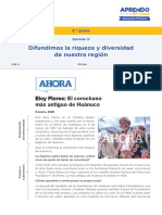 s15 Prim 3 Recurso Ficha Difundimos La Riquez Diversidad de Nuestra Región Dia 5 PDF