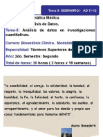 Tema II. Seminario III. Estadistica Descriptiva- Inferencial .ppsx