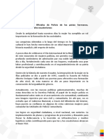 Discurso Seminario Internacional Sobre Policía Comunitaria y Seguridad Ciudadana