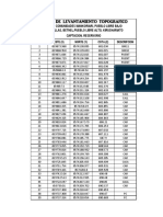 Puntos de Levantamiento Topografico