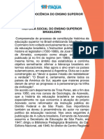 HISTÓRIA SOCIAL DO ENSINO SUPERIOR BRASILEIRO