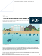 "El 80% de La Contaminación Marina Proviene de Las Ciudades" - Clima de Cambios PUCP PDF