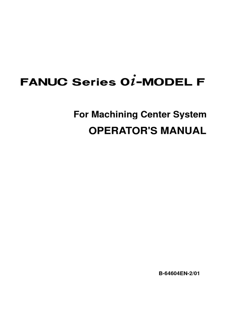FANUC 0i Series Operator Manual | PDF | Parameter (Computer Programming ...