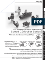 Pisco Speed Control Valve Product Information