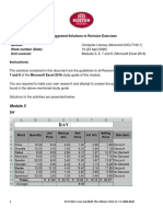 Suggested Solutions To Revision Exercises Week Number (Date) : Unit Covered