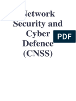 Network Security and Cyber Defence