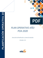 Edesur Transparencia Plan Operativo Anual 2020