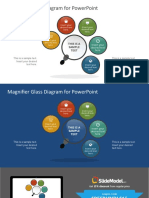 Magnifier Glass Diagram For Powerpoint: This Is A Sample Text