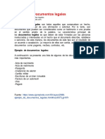 Ejemplo de Documentos Legales