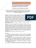 Nível de Adoção de Boas Práticas em Sistemas de Produção Sob Transição Agroecológica em MS