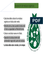 Cartel Disposición de residuos orgánicos