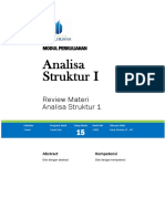 Analisa Struktur 1 - Pertemuan 15 PDF