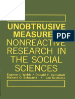 Eugene J. Webb, Donald T. Campbell, Richard D. Schwartz, Lee Sechrest - Unobtrusive Measures - Nonreactive Research in The Social Sciences - Rand Mcnally (1966) PDF