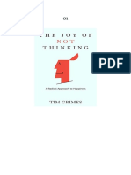 The Joy of Not Thinking - Tim Grimes